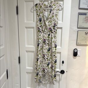 Oasis Floral Sleeveless Wrap Dress